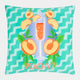 Peachy - Aqua Outdoor Cushion 43x43cm