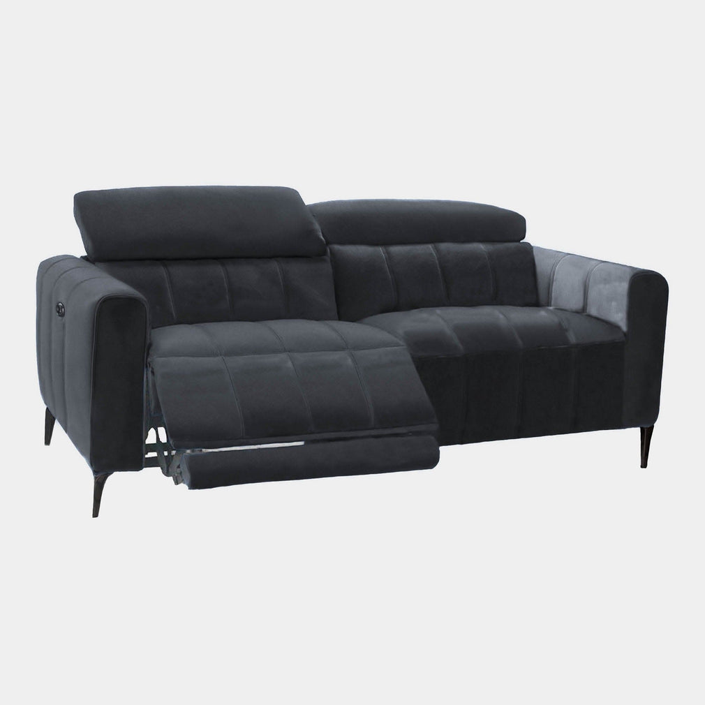 Veyron - 2 Seat Power Recliner Sofa, Fabric PEY10 Charcoal