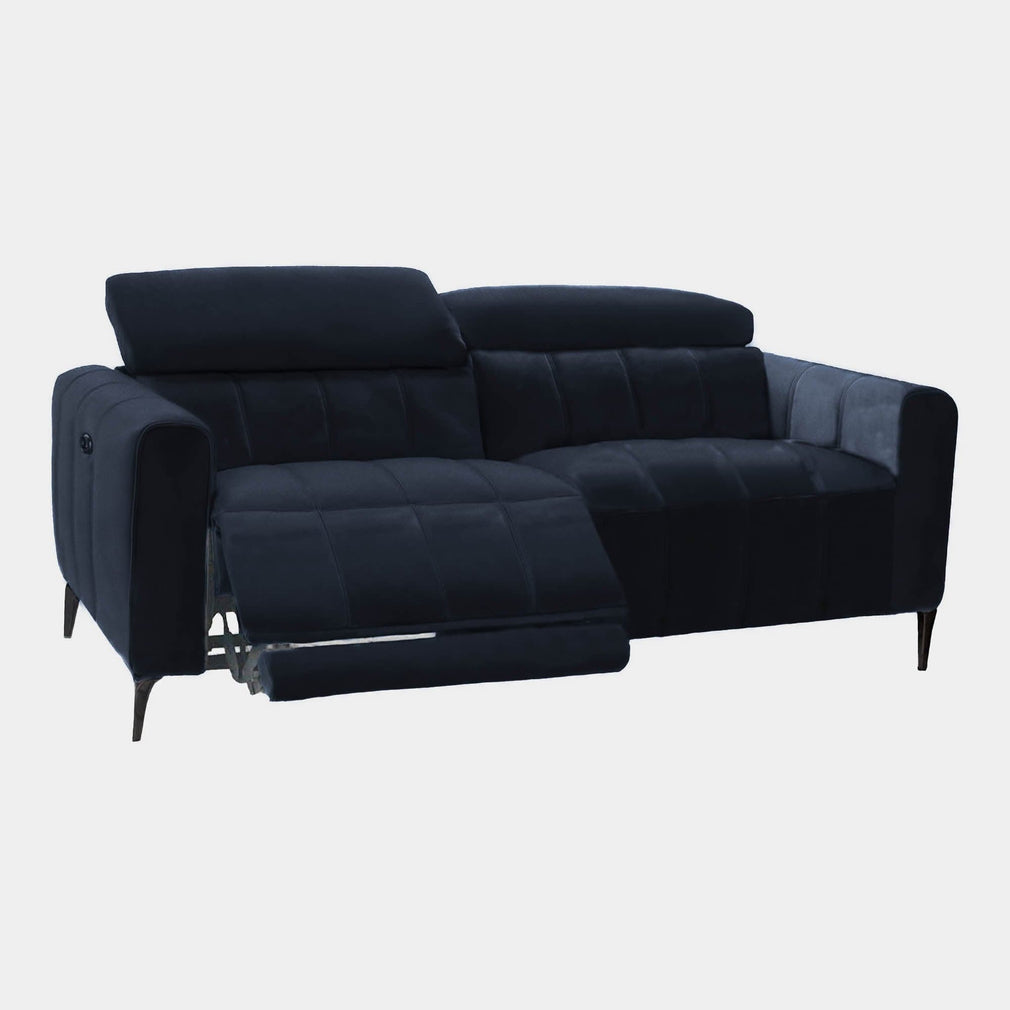Veyron - 2 Seat Power Recliner Sofa, Fabric PEY15 Navy