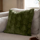 Christmas Trees Faux Fur - Forest Green Cushion 50x50cm