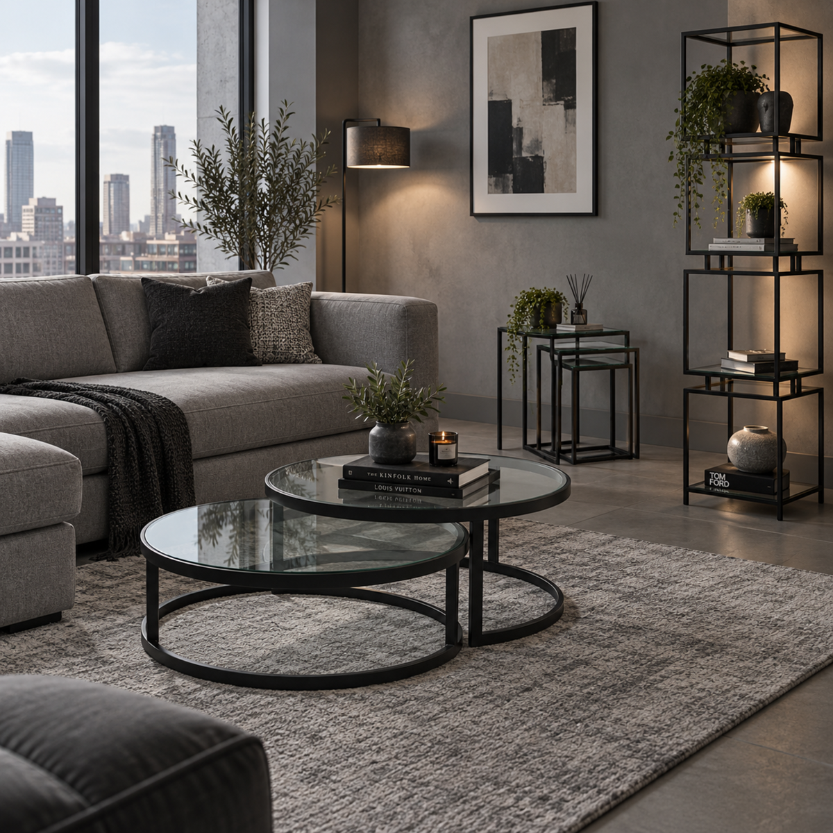 Padua - Glass Coffee Tables, Set of 2