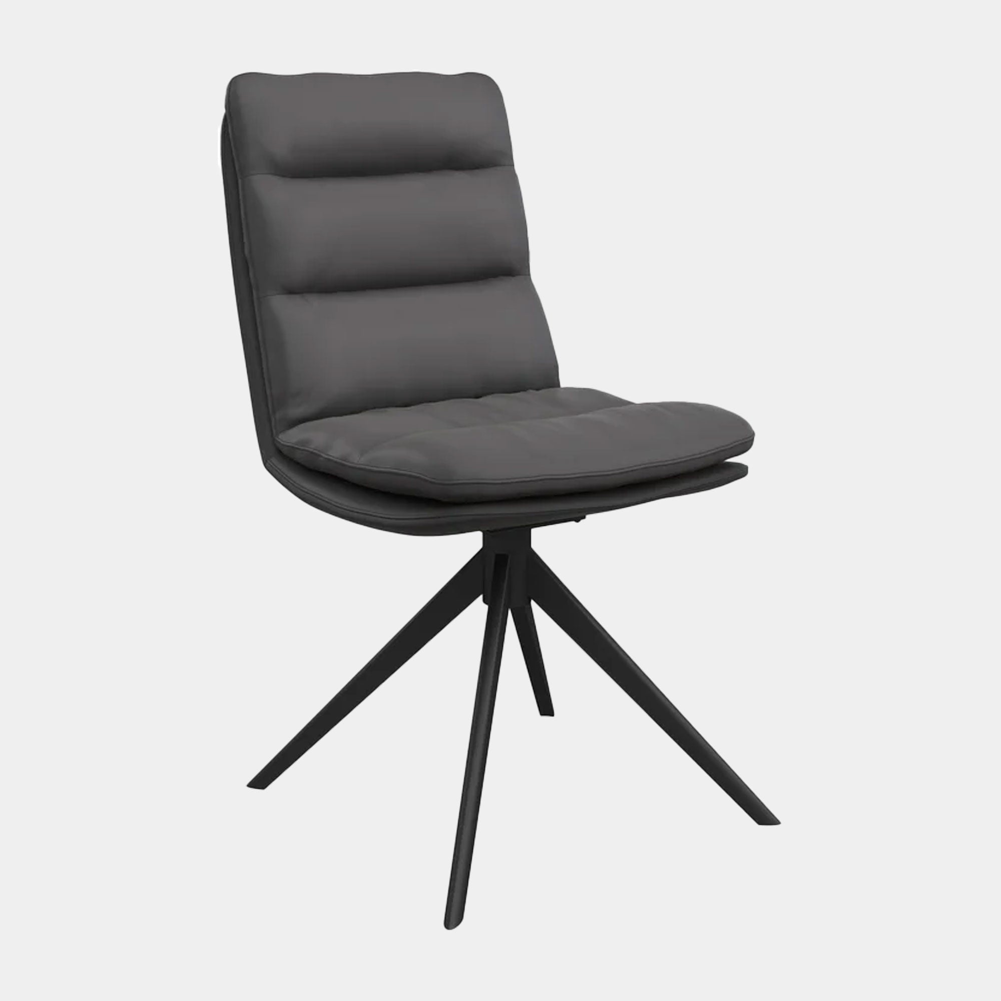 Pagani - Swivel Dining Chair Dark Grey PU