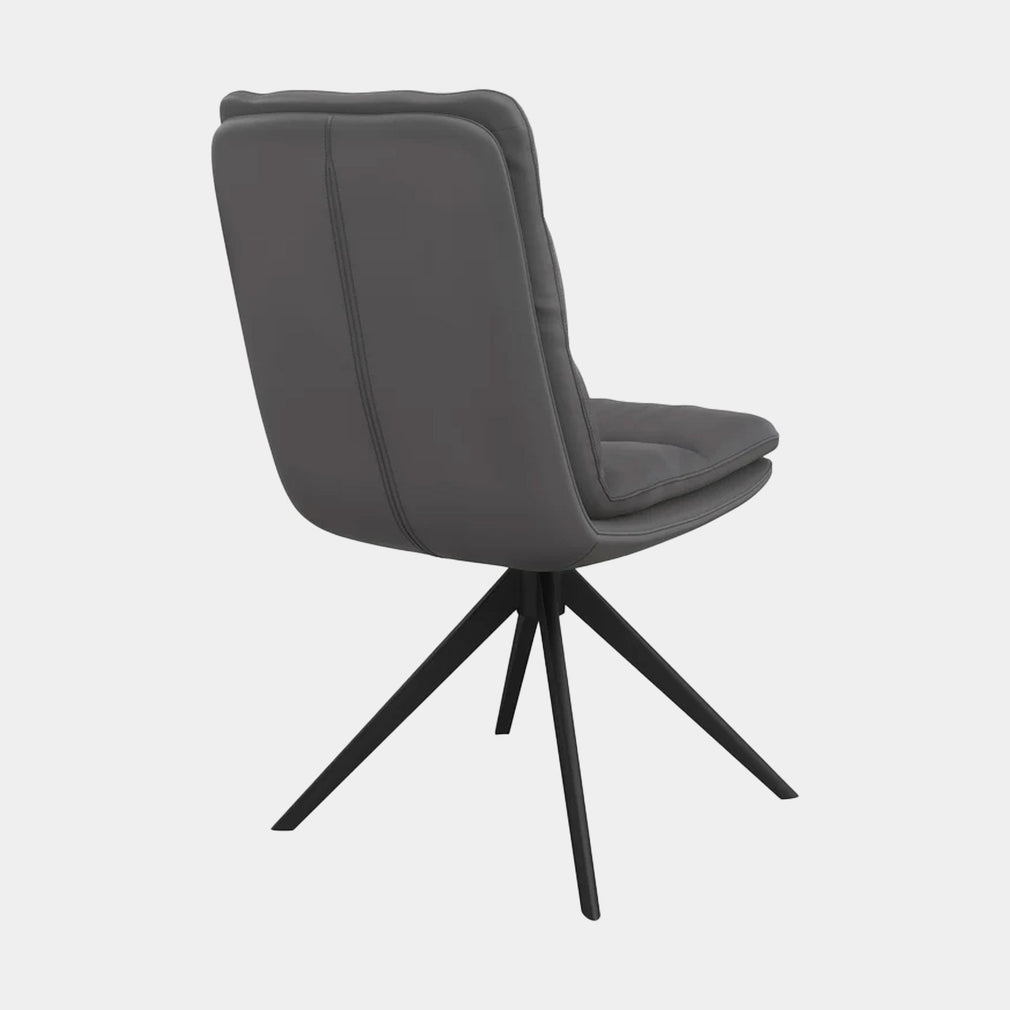 Pagani - Swivel Dining Chair Dark Grey PU