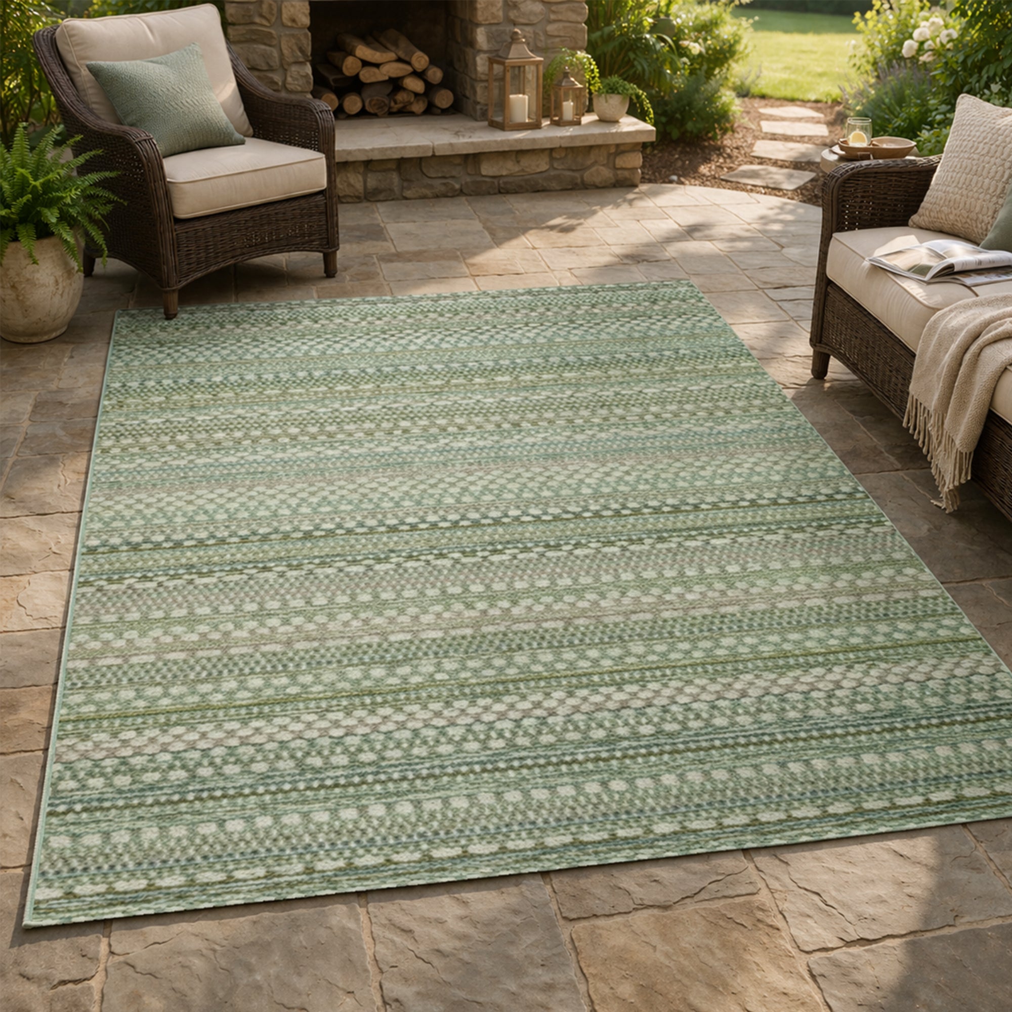 Brighton Pastel Green - Outdoor Rug