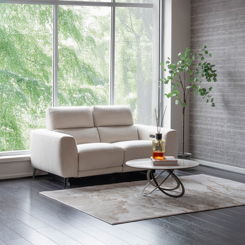 Portland - 2 Seat Sofa With Power Recliners & Toggle Switches, Fabric