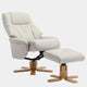 Quebec - Swivel Chair & Stool, Leather Effect
