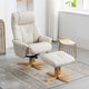 Quebec - Swivel Chair & Stool, Leather Effect