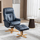 Quebec - Swivel Chair & Stool, Leather Effect