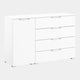 120cm 1 Door 4 Drawer Chest Colour