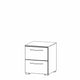 Charlton - 40cm 2 Drawer Bedside Table Colour Front