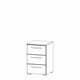 Charlton - 40cm 3 Drawer Bedside Table Colour Front
