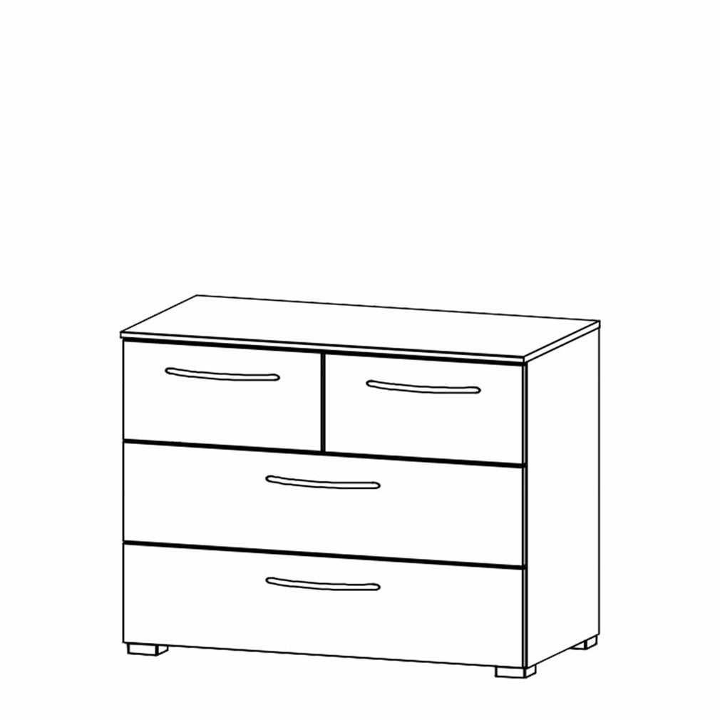 Charlton - 80cm 4 Drawer Chest Colour Front