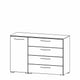 Charlton - 120cm 1 Door LH 4 Drawer Chest Colour Front