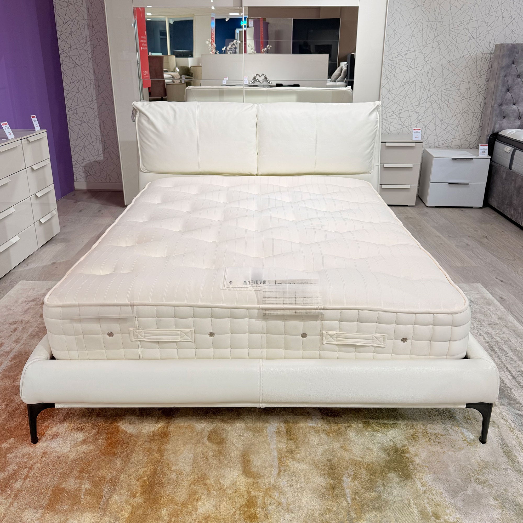 Starlight - King Bedframe In Full Leather - Item As Pictured