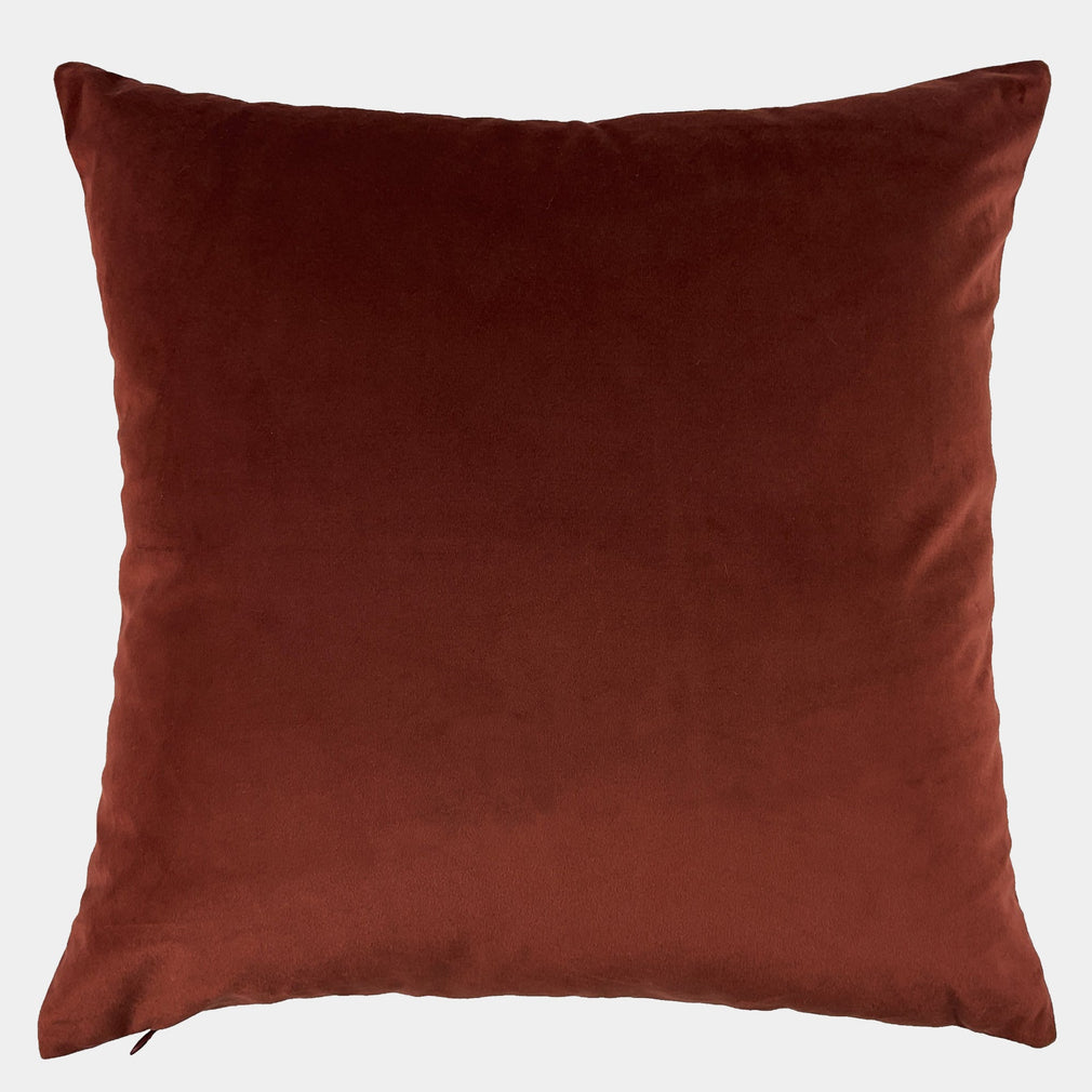 Homestead - Velvet Cushion Rust 45x45cm