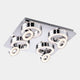 Rolo Silver - Ceiling Spotlight, 4 Light