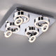 Rolo Silver - Ceiling Spotlight, 4 Light