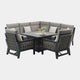 Key Largo - Corner Garden Dining Set With Firepit & High Backs