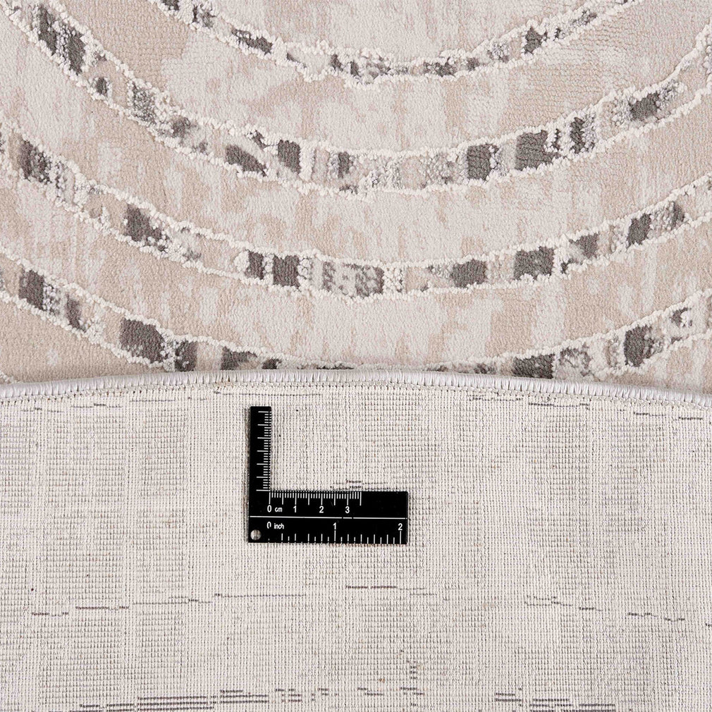 Gemma 3 - Patterned Round Rug