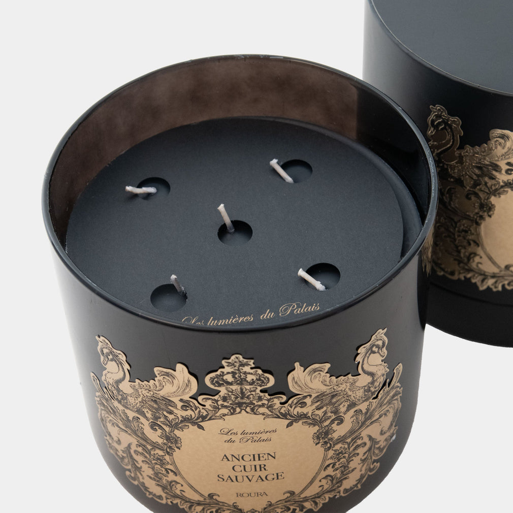 Roura Ancien Cuir Sauvage - Lotus Flower, Jasmine Sambac & Iris 5 Wick Scented Candle 1600g