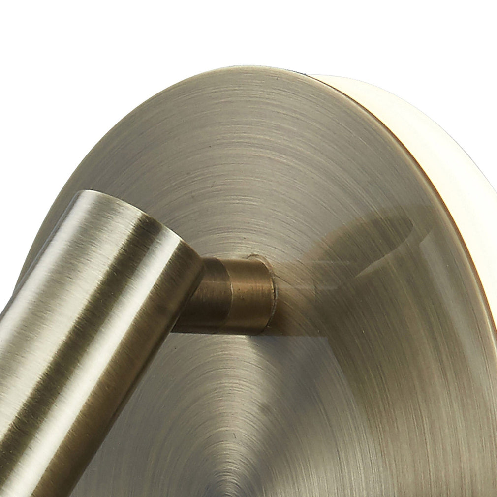 Ruby - Antique Brass Round LED Wall Light