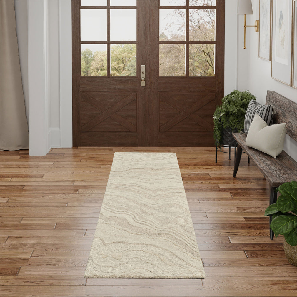 Graceful - Beige Runner Rug 69cm x 229cm