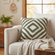 Mesa Tufted - Olive Cushion 43x43cm