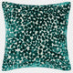 Ditsy Velvet - Teal Cushion 43x43cm
