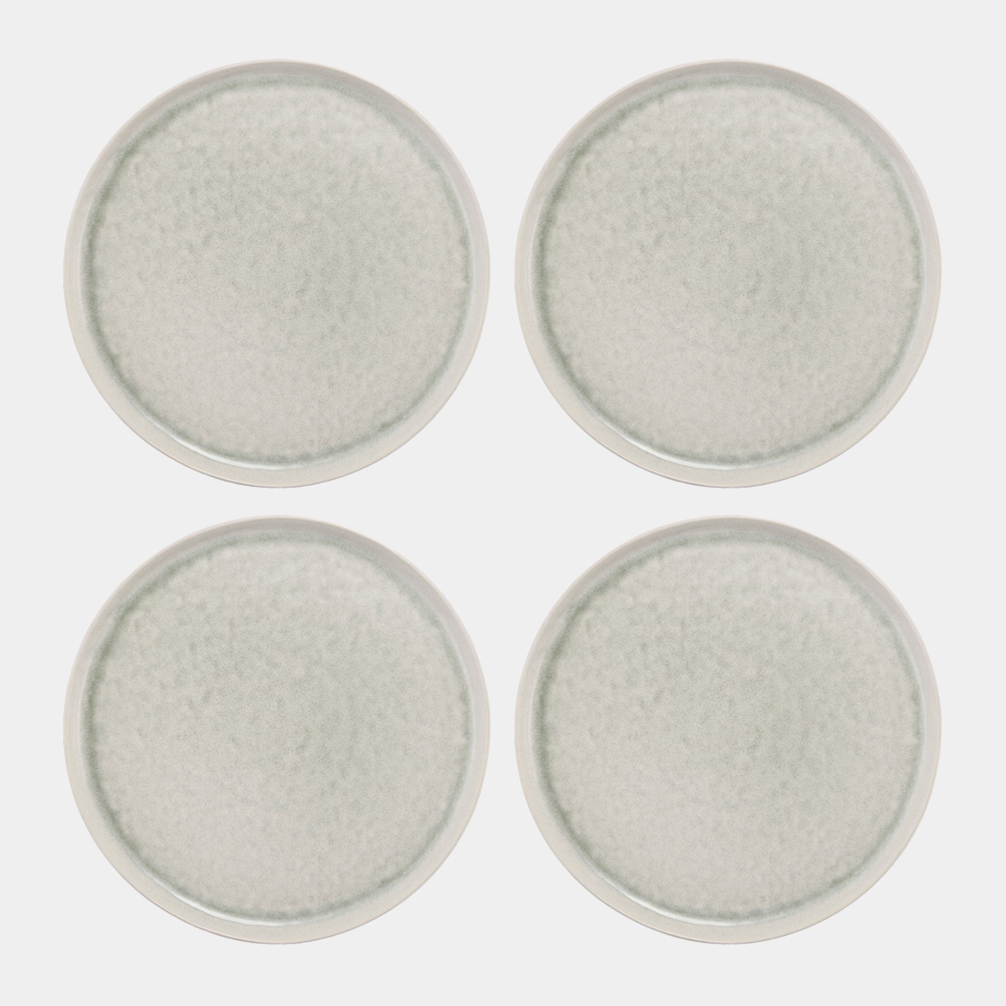 Bantham Sage Green Stoneware - Dinner Plates, Set of 4
