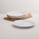 Mylor Soft White Stoneware - Dinner Plates, Set of 4