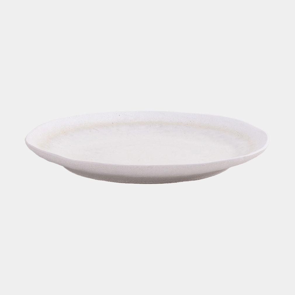 Mylor Soft White Stoneware - Dinner Plates, Set of 4