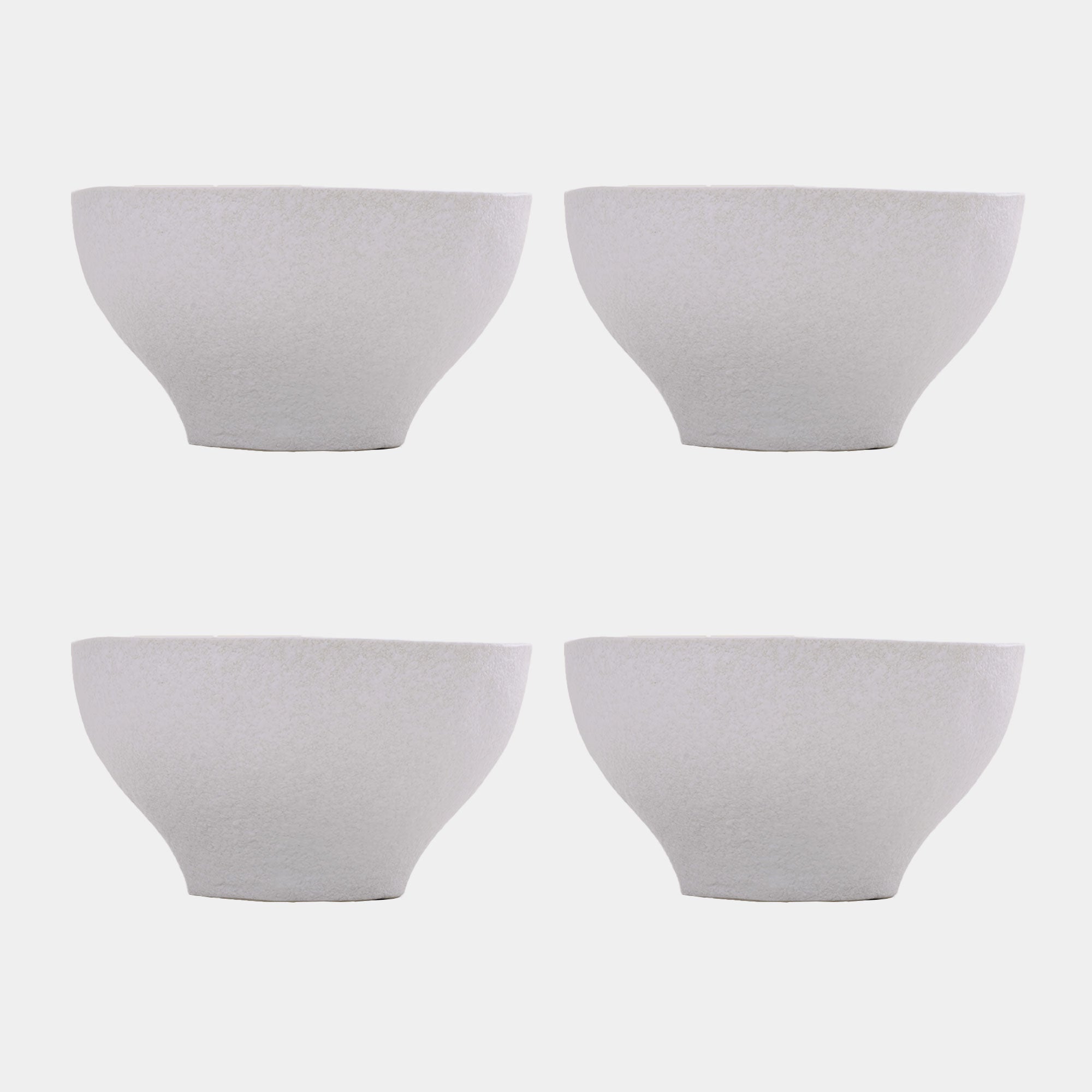 Mylor Soft White Stoneware - Cereal Bowls, Set of 4