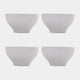 Mylor Soft White Stoneware - Cereal Bowls, Set of 4