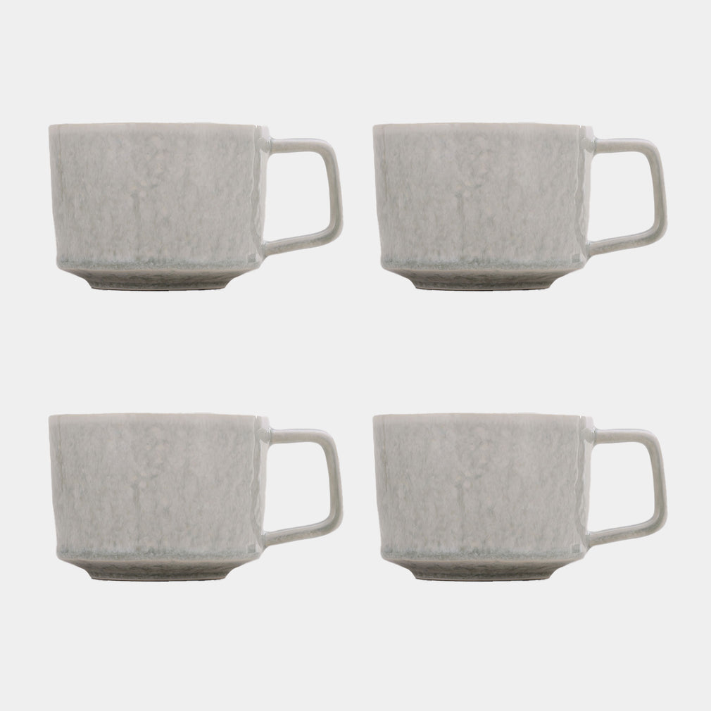 Bantham Sage Green Stoneware - Large Mugs, Set of 4