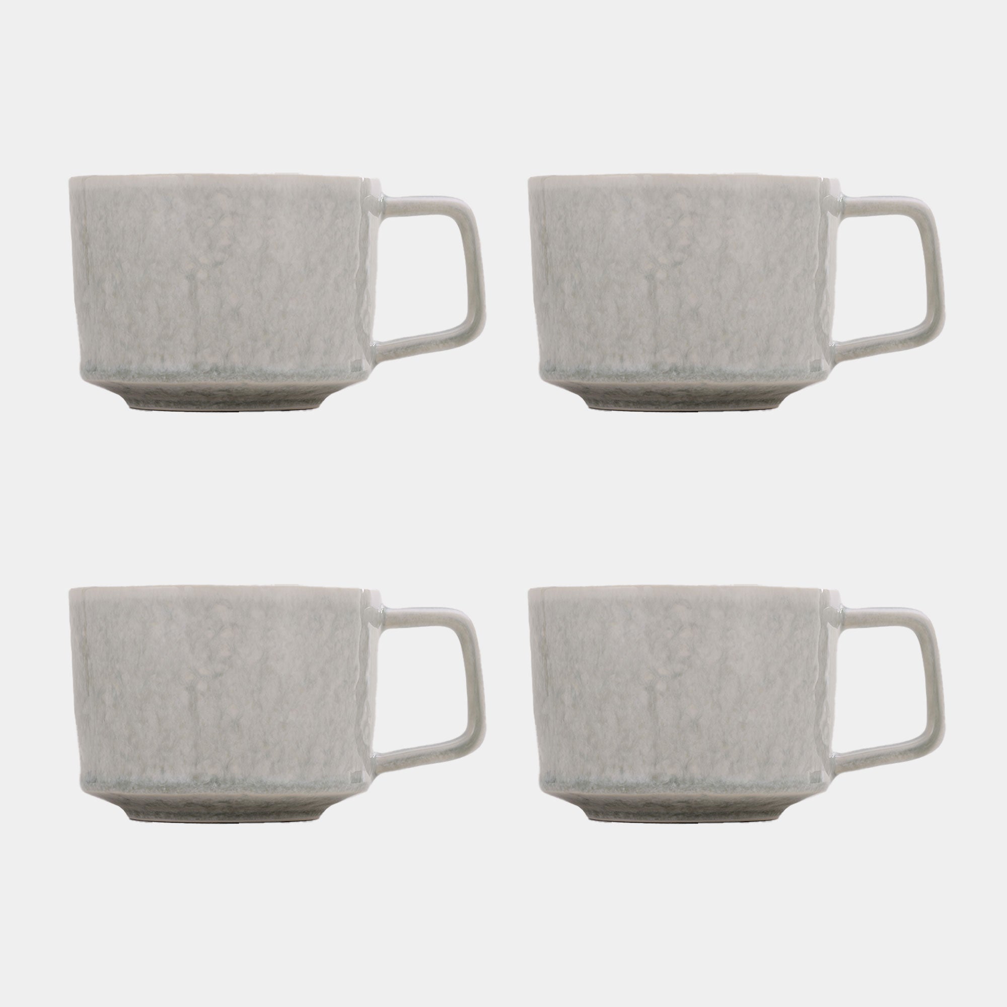 Bantham Sage Green Stoneware - Large Mugs, Set of 4
