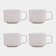 Mylor Soft White Stoneware - Large Mugs, Set of 4