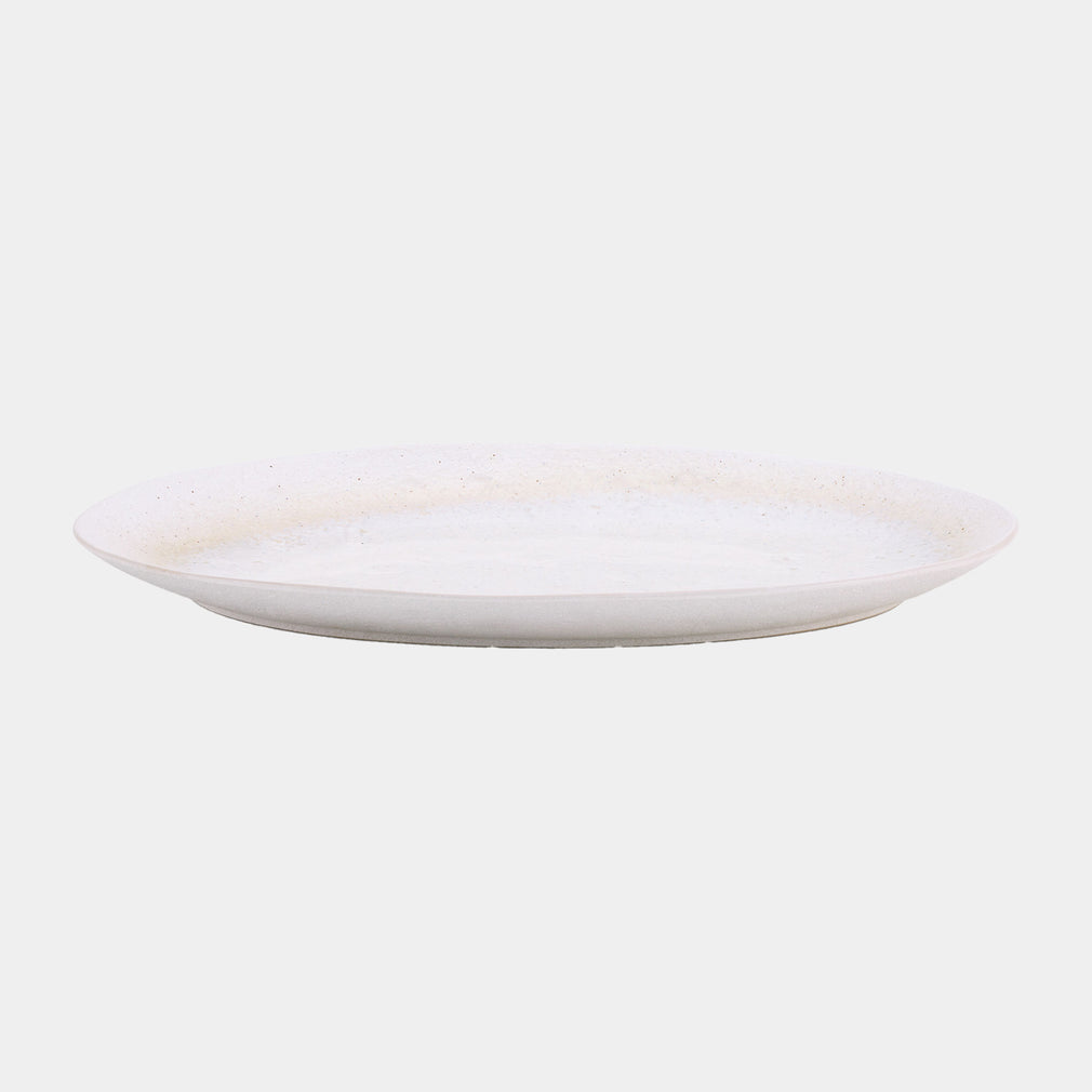 Mylor Soft White Stoneware - Serving Platter Large