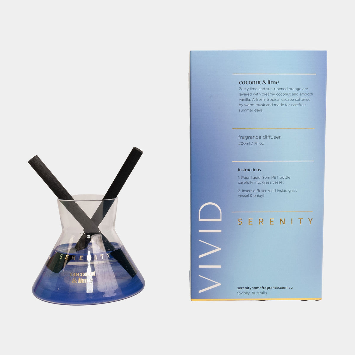 Vivid - Coconut and Lime Reed Diffuser 200ml