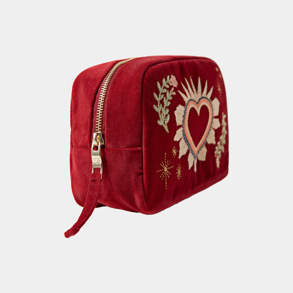 Elizabeth Scarlett Enchanted Heart - Makeup Bag, Rouge