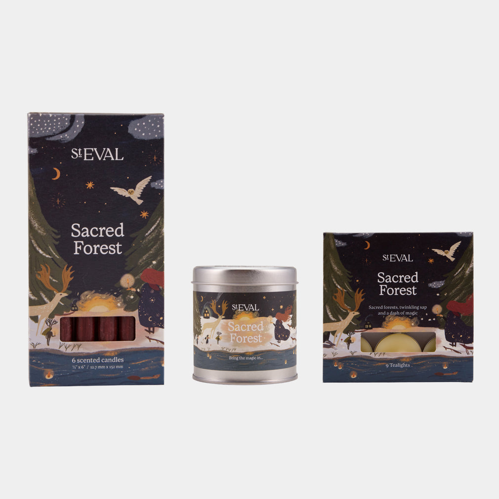 St Eval Sacred Forest Candle Gift Set - Christmas Scented Candles