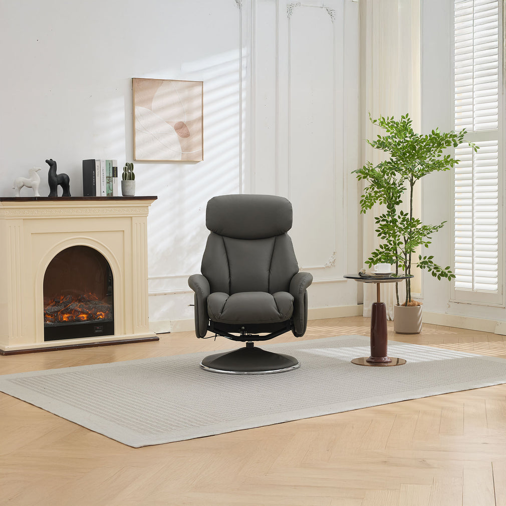 Yukon - Swivel Recliner Chair With Footstool