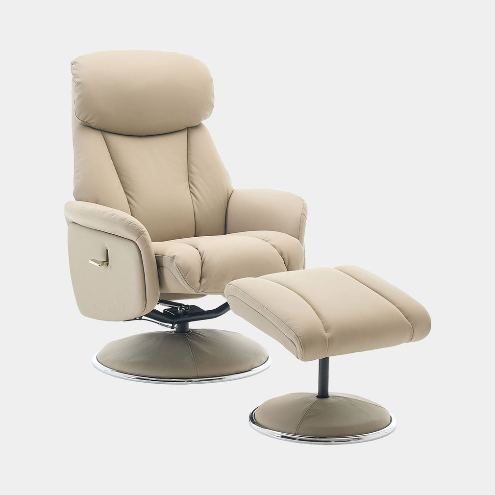Yukon - Swivel Recliner Chair With Footstool