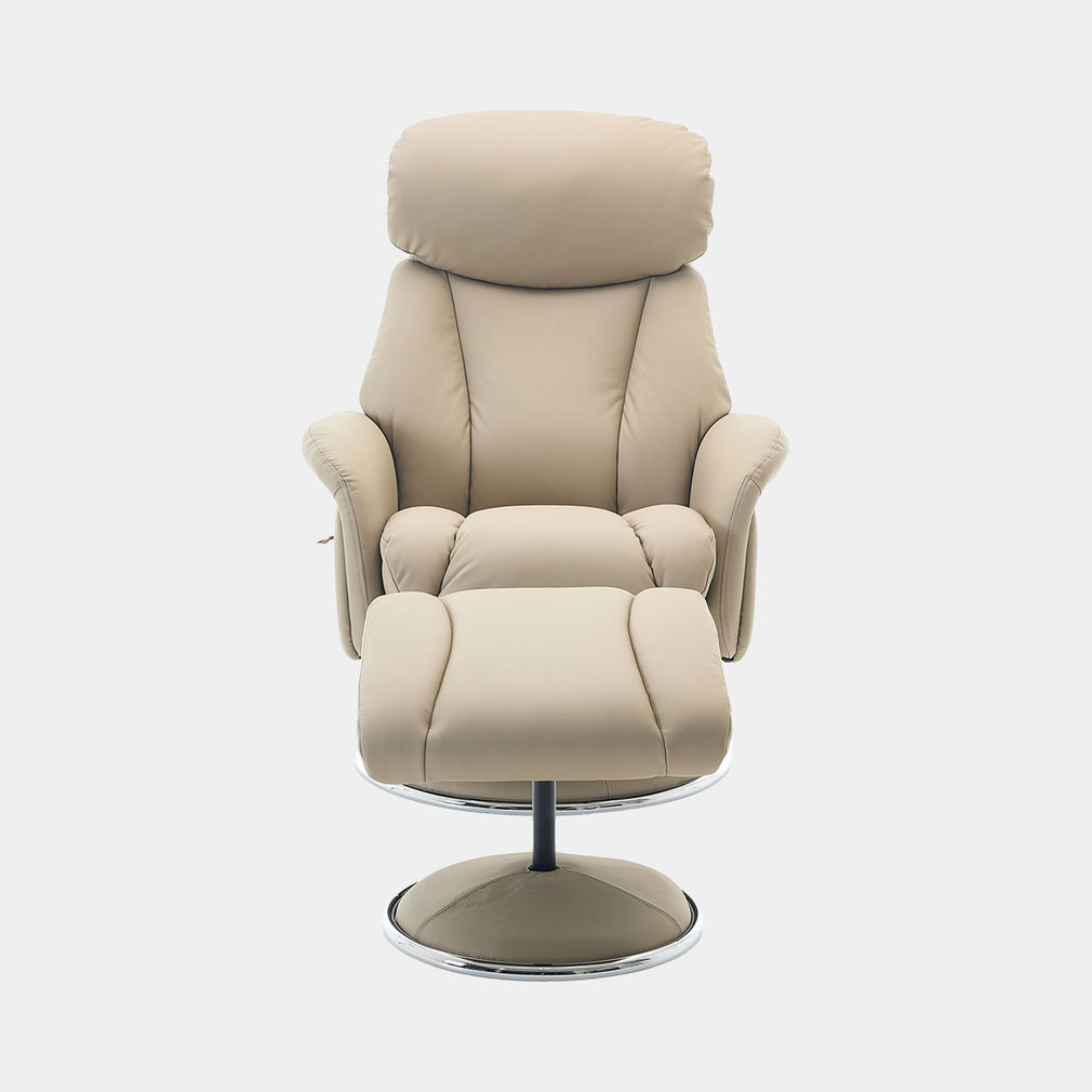 Yukon - Swivel Recliner Chair With Footstool