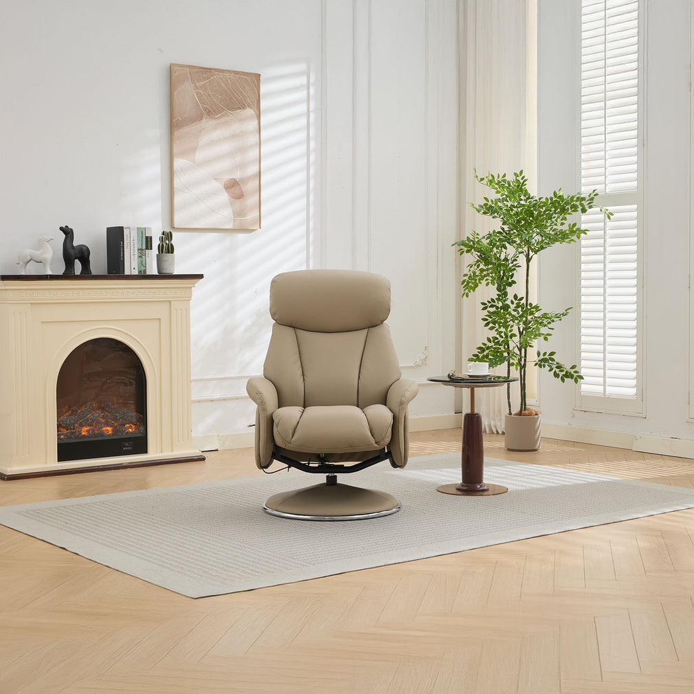 Yukon - Swivel Recliner Chair With Footstool