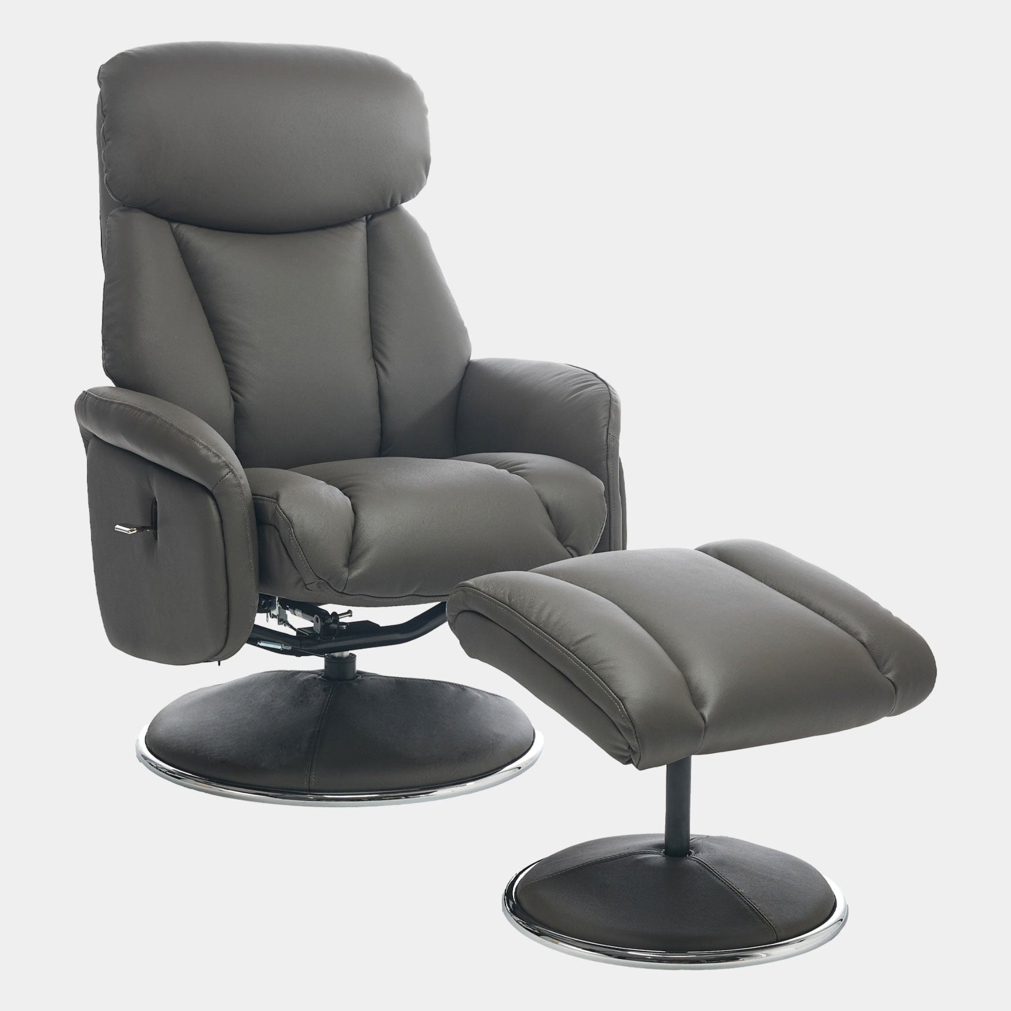 Yukon - Swivel Recliner Chair With Footstool Default Title