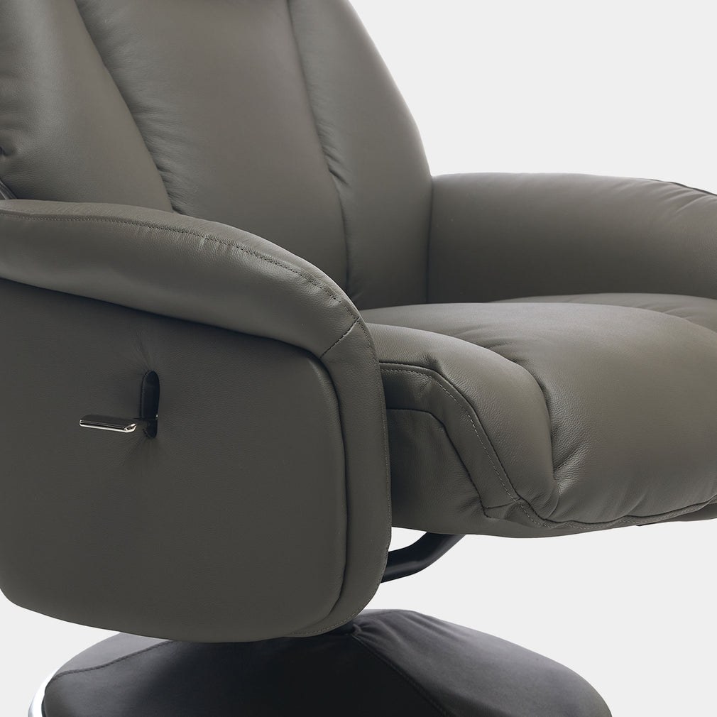 Yukon - Swivel Recliner Chair With Footstool