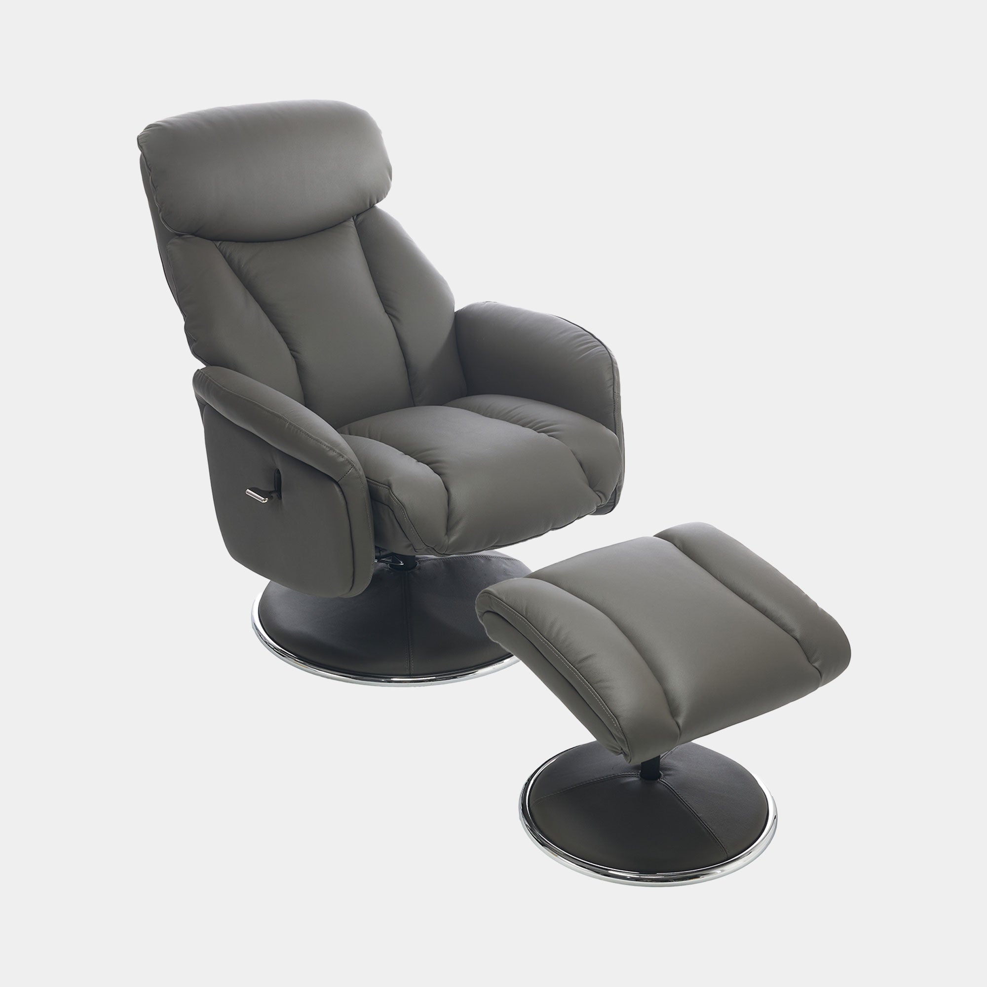 Yukon - Swivel Recliner Chair With Footstool