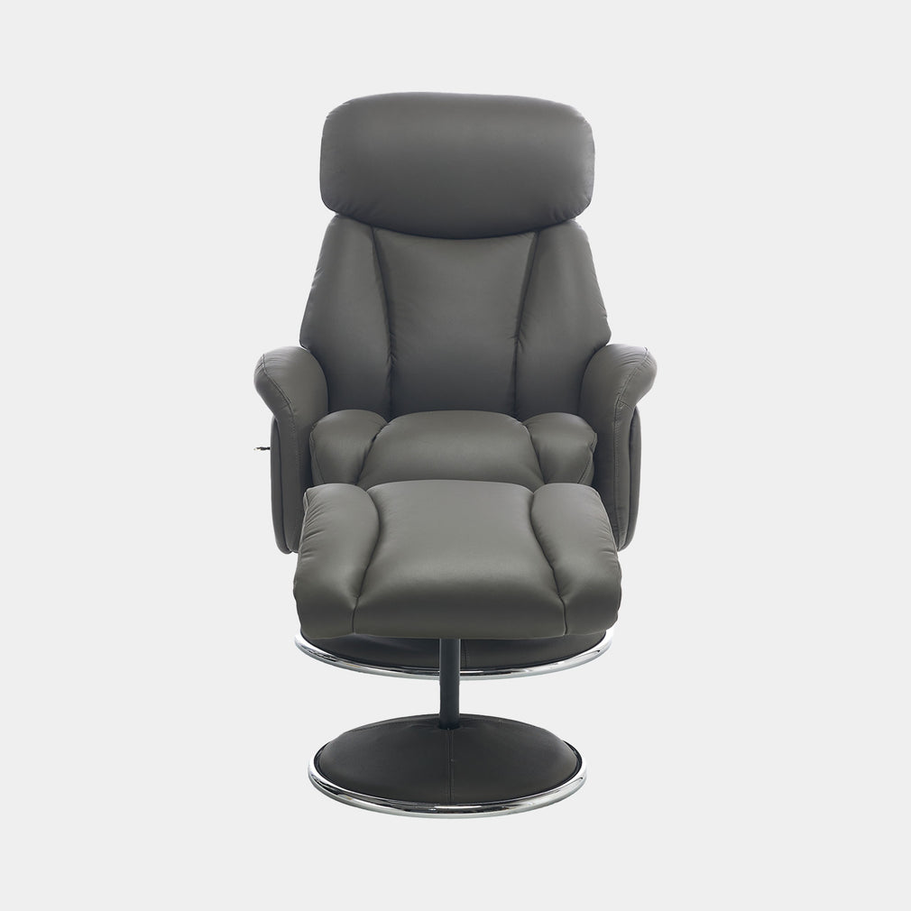 Yukon - Swivel Recliner Chair With Footstool