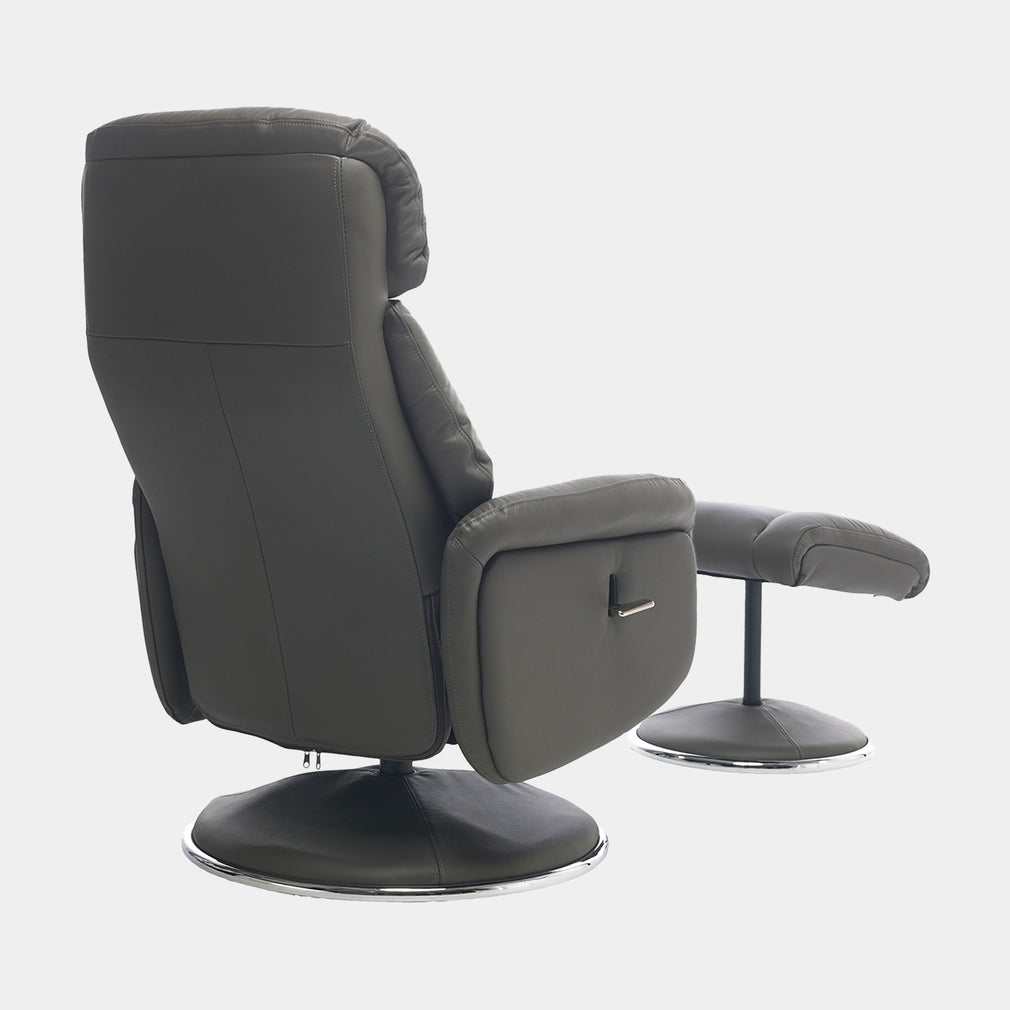 Yukon - Swivel Recliner Chair With Footstool