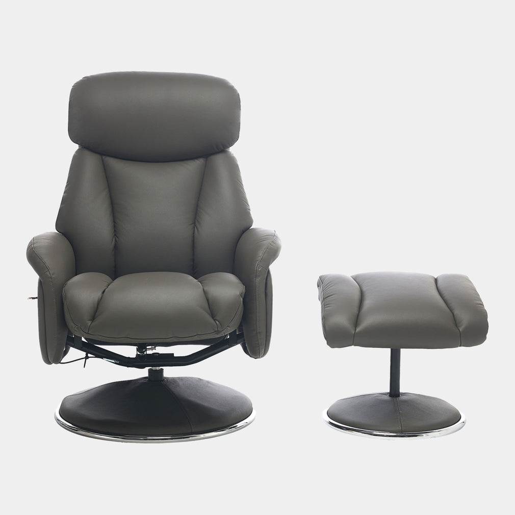 Yukon - Swivel Recliner Chair With Footstool
